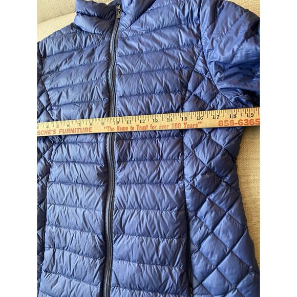 NuAge Sport Jacket Womens Medium Blue 100% Nylon Light Packable Down Puffer Coat - Picture 8 of 12